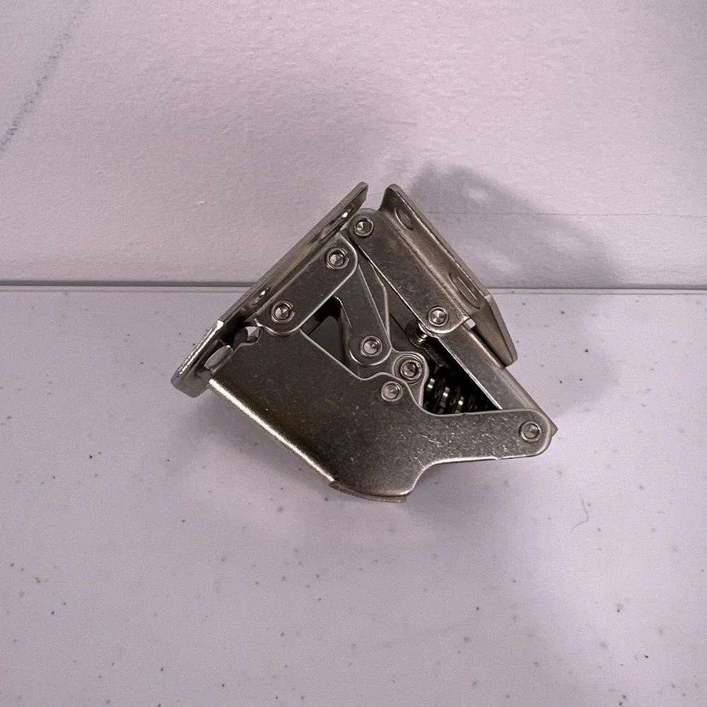 Hidden Cabinet Hinges 90 Degree 4 Pack Soft Close Surface Mount Spring Hinges...